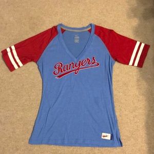 Nike women’s fit Rangers fan shirt